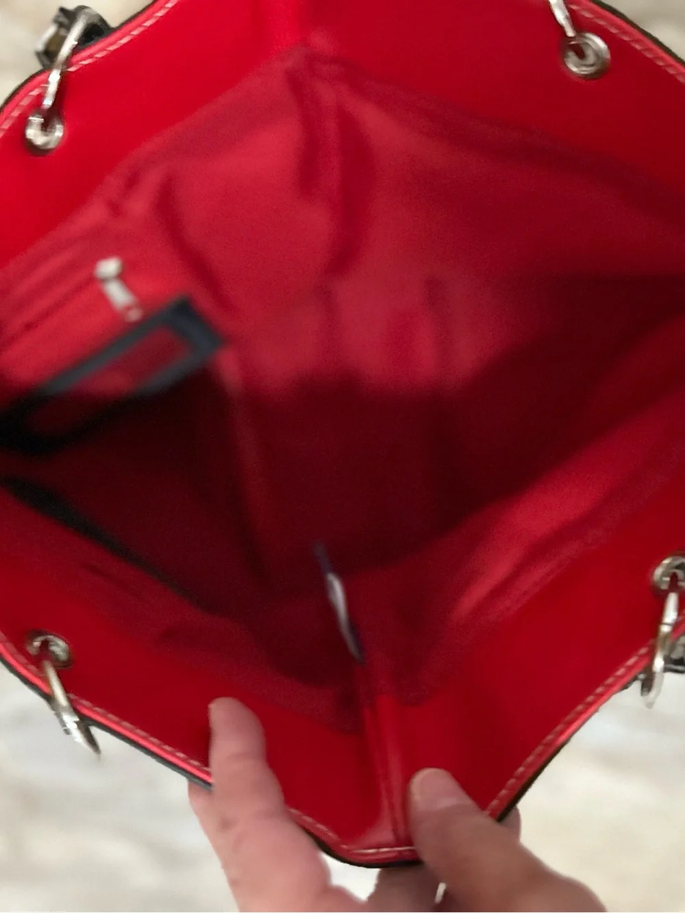 Disney Black Tote Bag with Red Sequin Mickey